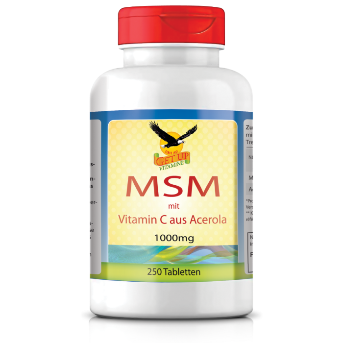 MSM 1000mg Tabletten mit Acerola von GetUP