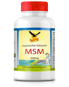 MSM von GetUP - organischer Schwefel 500mg Kapseln 