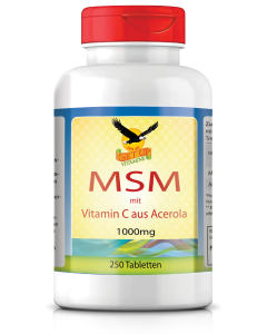 MSM 1000mg Tabletten mit Acerola von GetUP